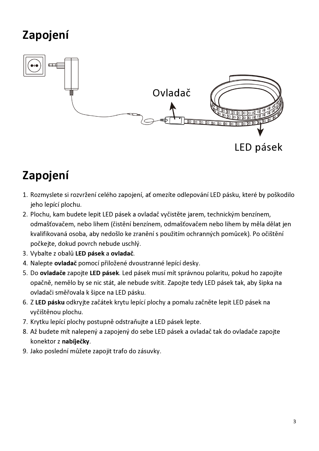 Návod k chytrému Wifi LED pásku GEN2